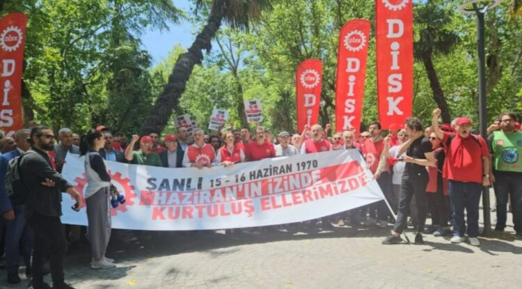 15-16 Haziran direnişinin yıl dönümünde DİSK’ten eylem