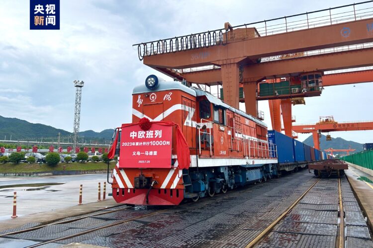 Çin-Avrupa yük treni seferlerinin sayısı 10 bini aştı