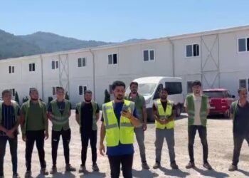 TOGG fabrikası şantiyesinde çalışan işçiler iş bıraktı