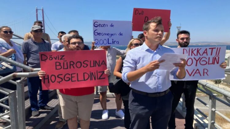 CHP’den 1915 Çanakkale Köprüsü’nde eylem