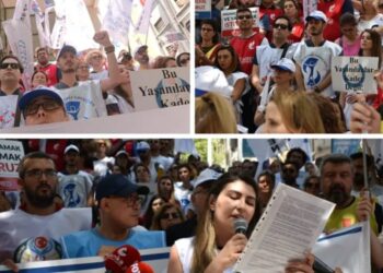 İş bırakma eylemi başladı: Sağlık emekçileri alanlara indi