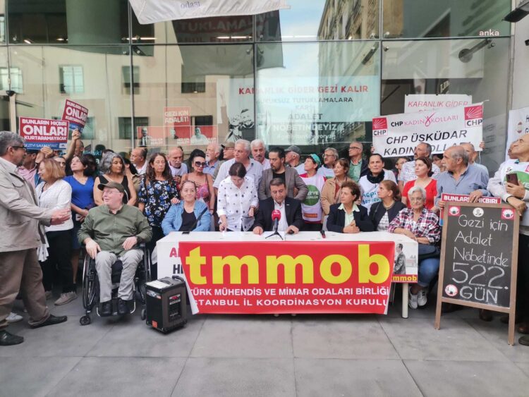 TMMOB Yargıtay’ın Gezi Davası kararını İstanbul’da protesto etti