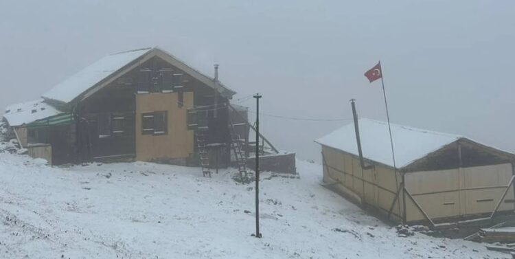 Mevsimin ilk karı yağdı