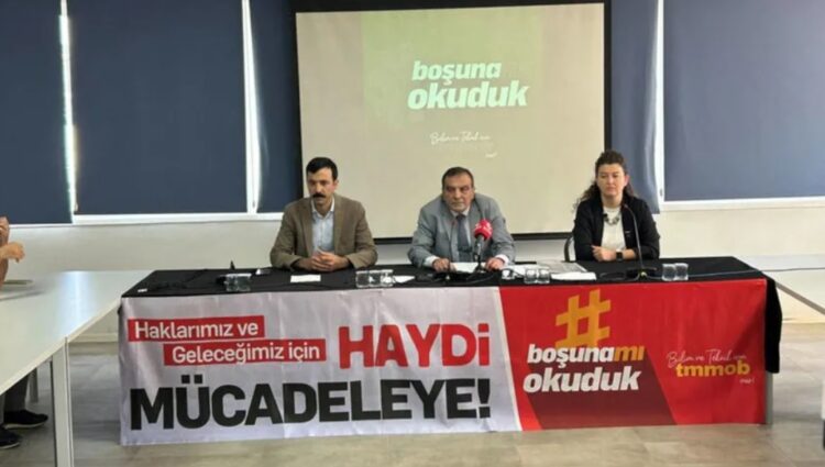 TMMOB, ‘Boşuna mı okuduk’ temasıyla kampanya başlattı