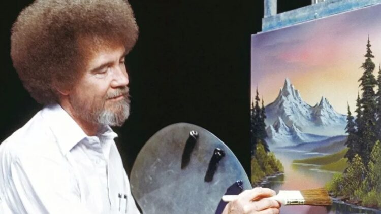 Bob Ross’un ‘Resim Sevinci’ programında yaptığı ilk tablo satılıyor
