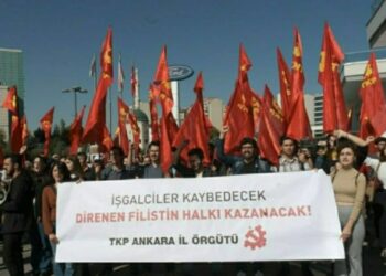 TKP’den İsrail Büyükelçiliği önünde Filistin eylemi