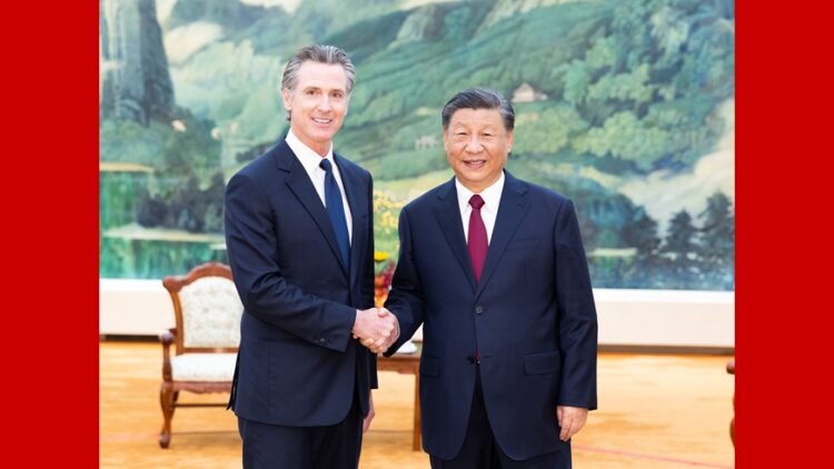 Xi, ABD’nin Kaliforniya Valisi Gavin Newsom ile görüştü