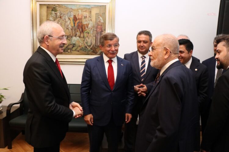Karamollaoğlu ve Davutoğlu’ndan Kılıçdaroğlu’na ziyaret