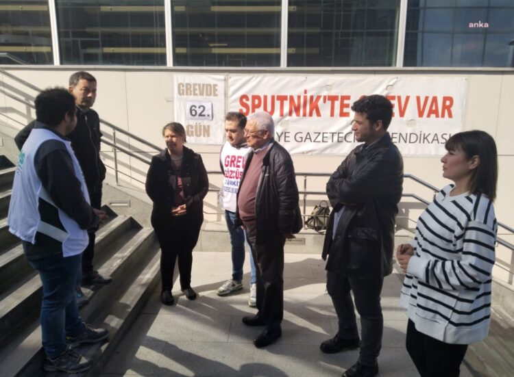 Gazeteciler Cemiyeti’nden Sputnik’te grev yapan gazetecilere destek ziyareti