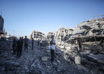 Gazze’de bir mahalle yok oldu…