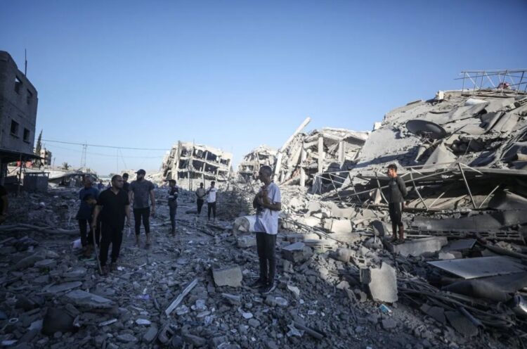 Gazze’de bir mahalle yok oldu…