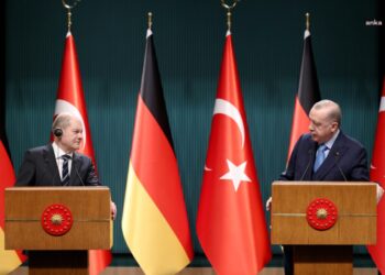 Cumhurbaşkanı Erdoğan, Almanya Başbakanı Olaf Scholz görüştü