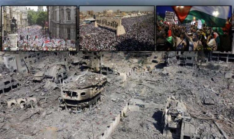 Dünyanın dört bir yanından Filistin’e destek eylemleri