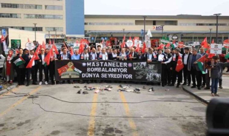 Sağlık-Sen’den ‘Filistin’ için 81 ilde açıklama