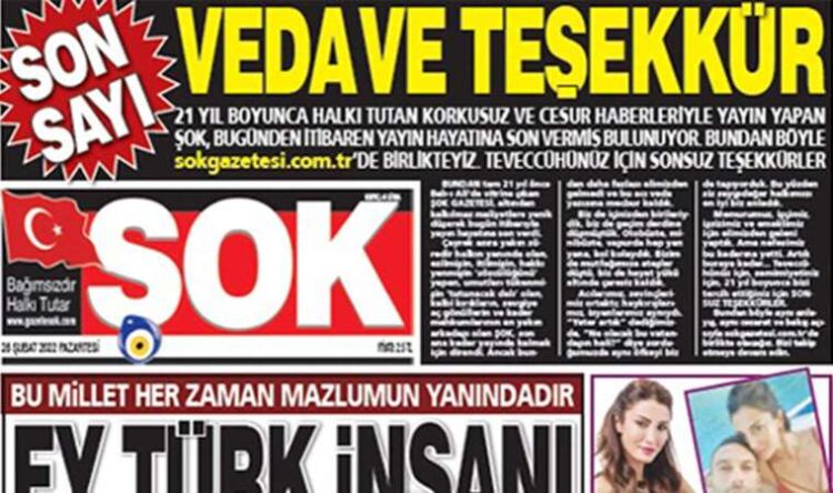 Basılı yayıma son veren Şok gazetesi geri dönüyor