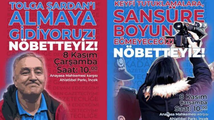 Gazeteciler 8 Kasım’da nöbette! AYM ‘sansür yasasını’ görüşecek