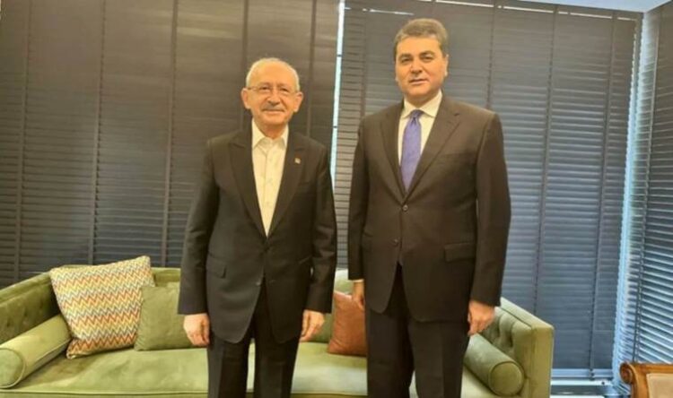 Gültekin Uysal Kılıçdaroğlu’nu yeni ofisinde ziyaret etti