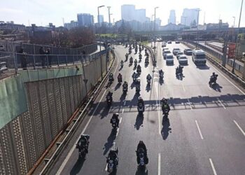 Motokuryeler adliye önünde Yunus Emre Göçer için adalet istedi