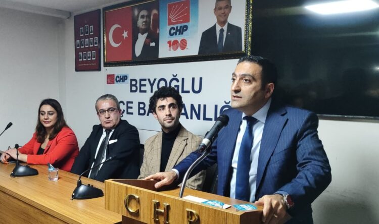Beyoğlu’nda start veren CHP adayı İnan Güney: İstanbul’da da Beyoğlu’nda da tam yol ileri…