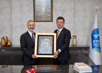 İmamoğlu’ndan Eyüpsultan Belediye Başkanı Özmen’e ziyaret