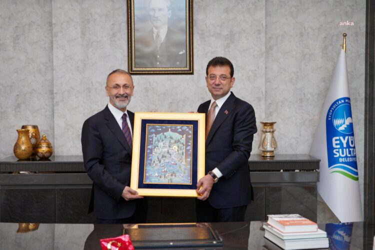 İmamoğlu’ndan Eyüpsultan Belediye Başkanı Özmen’e ziyaret