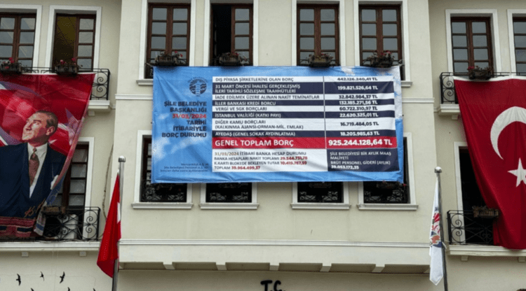 AKP’den CHP’ye geçen Şile Belediyesi’nin borcu açıklandı