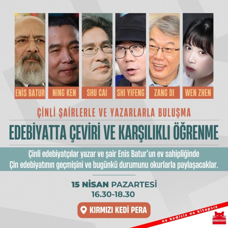 Pera’da Çinli yazarlar buluşması…