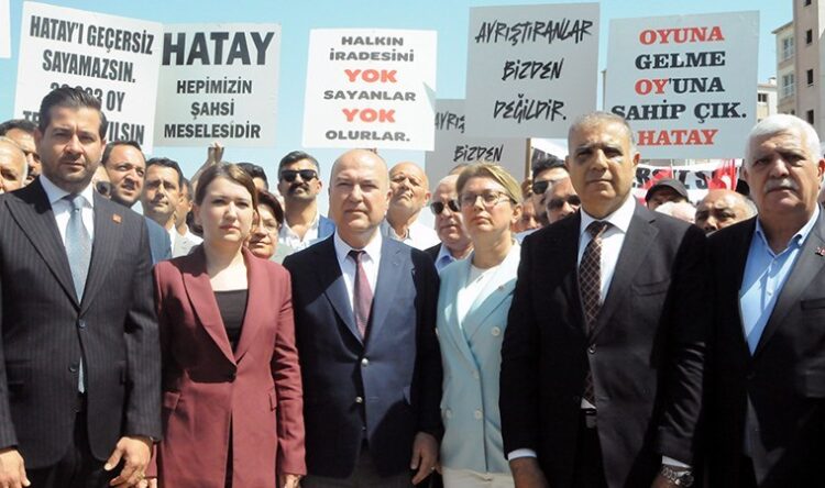 CHP heyeti Hatay’da itirazlarını sürdürüyor