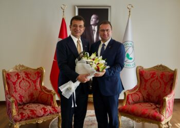 İmamoğlu’ndan Gaziosmanpaşa Belediye Başkanı Bahçetepe’ye tebrik ziyareti
