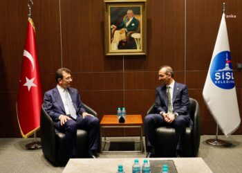 İmamoğlu’ndan Şişli Belediye Başkanı Şahan’a tebrik ziyareti