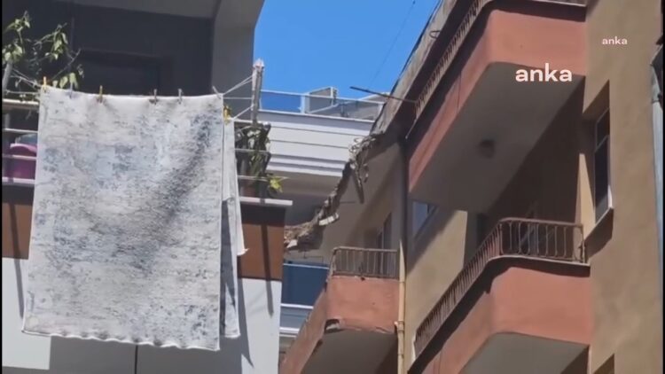 Bahçelievler’de bir binanın çatısında çökme meydana geldi