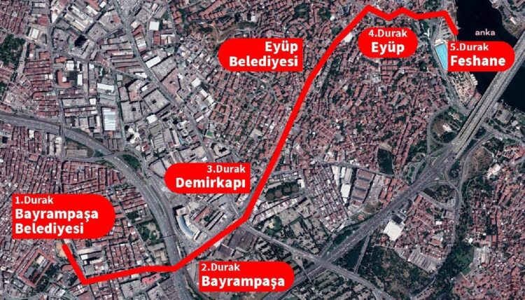 İBB, Eyüpsultan-Bayrampaşa Tramvay hattını öz kaynaklarıyla yapma kararı aldı…