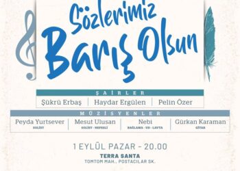 Beyoğlu’nda dizeler ve notalarla dünyaya barış çağrısı