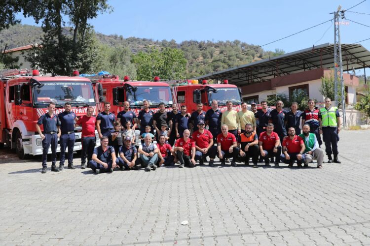 İBB ekipleri İzmir’deki yangın söndürme çalışmalarına destek verdi