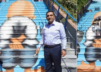 Filistin’in sembollerinden ‘Hanzala’ Cihangir merdivenlerinde