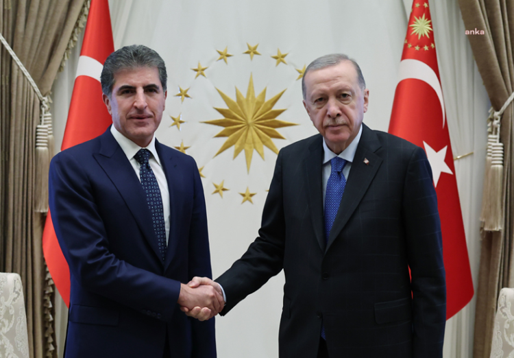 Cumhurbaşkanı Erdoğan, Neçirvan Barzani ile görüştü