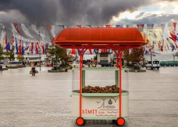 İstanbul’un yeni simit arabaları Beşiktaş Meydanı’nda