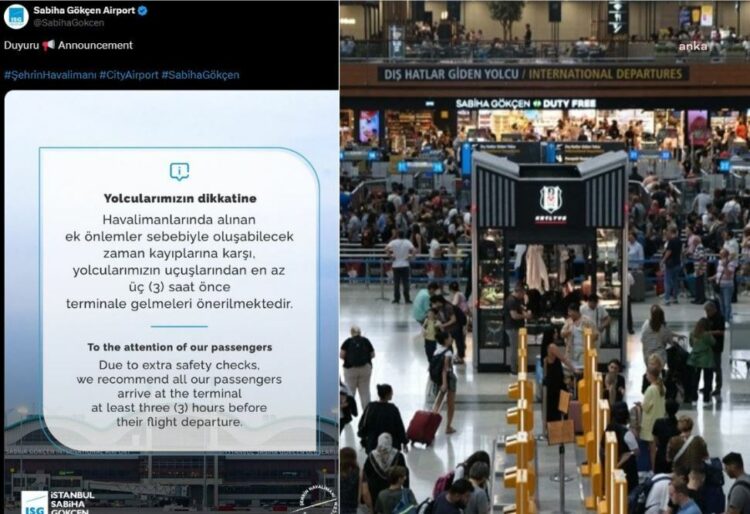 Sabiha Gökçen Havalimanı’nda ek güvenlik önlemleri alındı