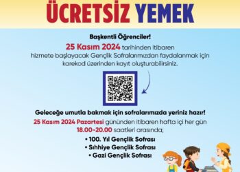 Başkentli öğrenciler için Gençlik Sofraları’nda ücretsiz yemek uygulaması başlıyor