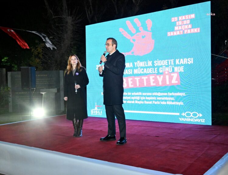 Şişli Belediyesi ve Yanındayız Derneği’nden “Nöbetteyiz” eylemi