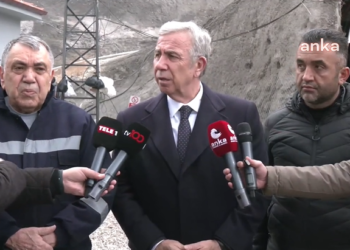 Mansur Yavaş Nallıhan’da madencilerin eylemine destek