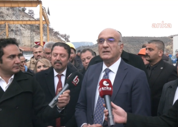 CHP’den madenci eylemine destek ziyareti…