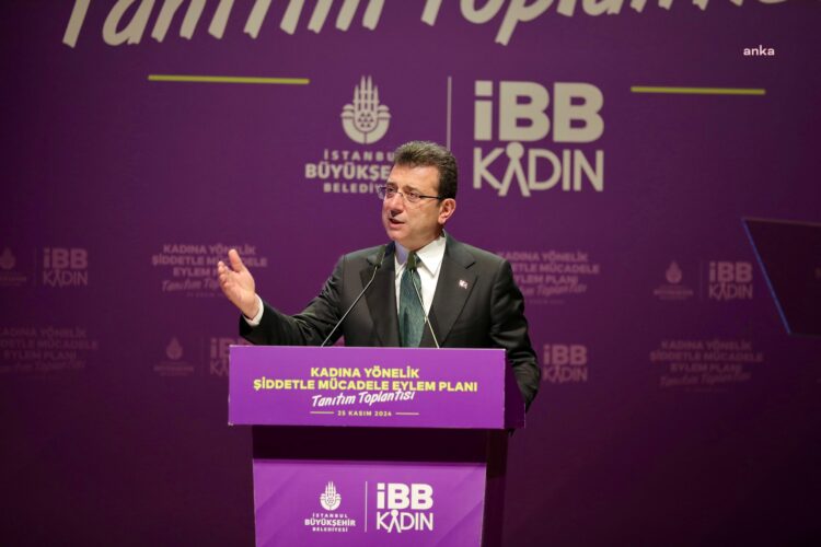İmamoğlu, ‘25 Kasım Kadına Yönelik Şiddetle Mücadele Eylem Planı’nı açıkladı