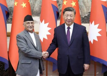 Çin Cumhurbaşkanı Xi, Nepal Başbakanı Khadga Prasad Sharma Oli ile görüştü