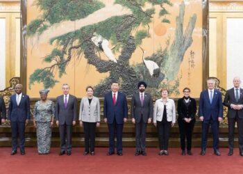 Xi, 1+10″ Diyaloğu’na katılan ekonomi kuruluşlarının başkanlarıyla bir araya geldi