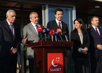DEM Parti İmralı Heyeti, Saadet Partisi’ni ziyaret etti…