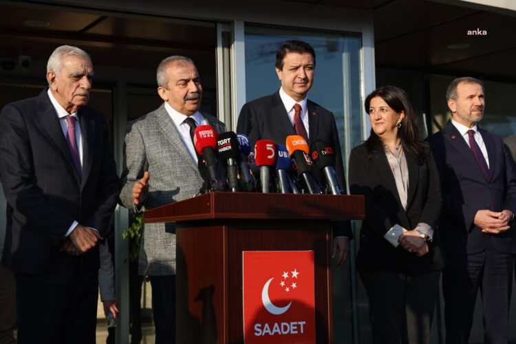 DEM Parti İmralı Heyeti, Saadet Partisi’ni ziyaret etti…