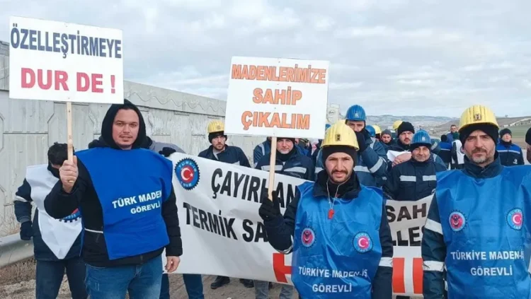 Çayırhan işçileri kendilerini madene kapatma kararı aldı