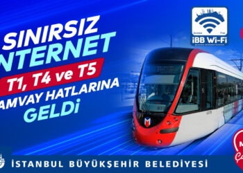 İBB’den tramvay hatlarına ücretsiz internet