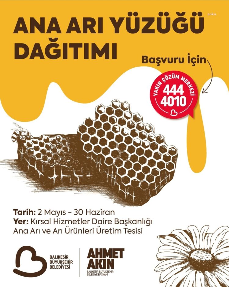 Balıkesir Büyükşehir Belediyesi’nden arı üreticilerine destek